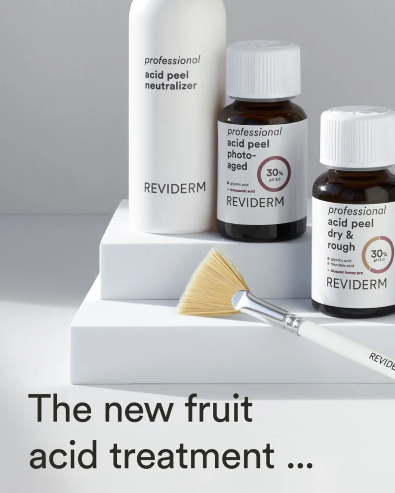 Wirkstoffe für chemisches Peeling in Fläschchen 